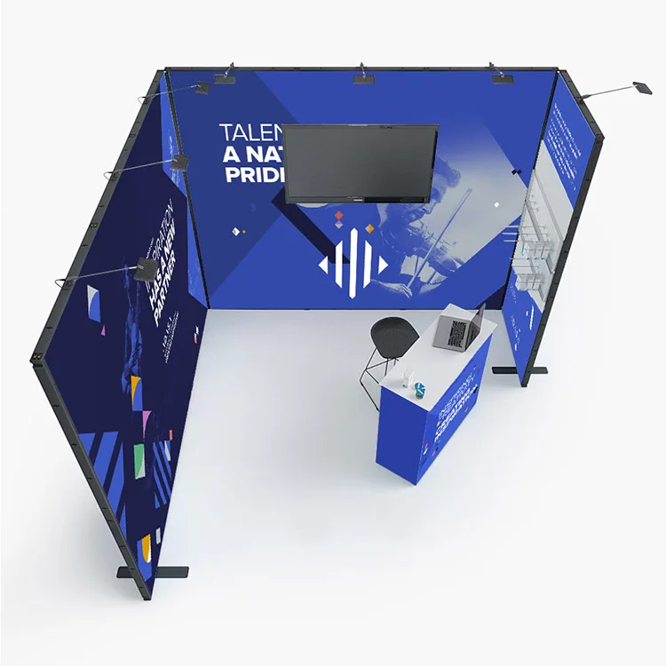 New 3x3 Modular Design Material Trade Show Display Stand Trade Exhibition Booth Display Stand