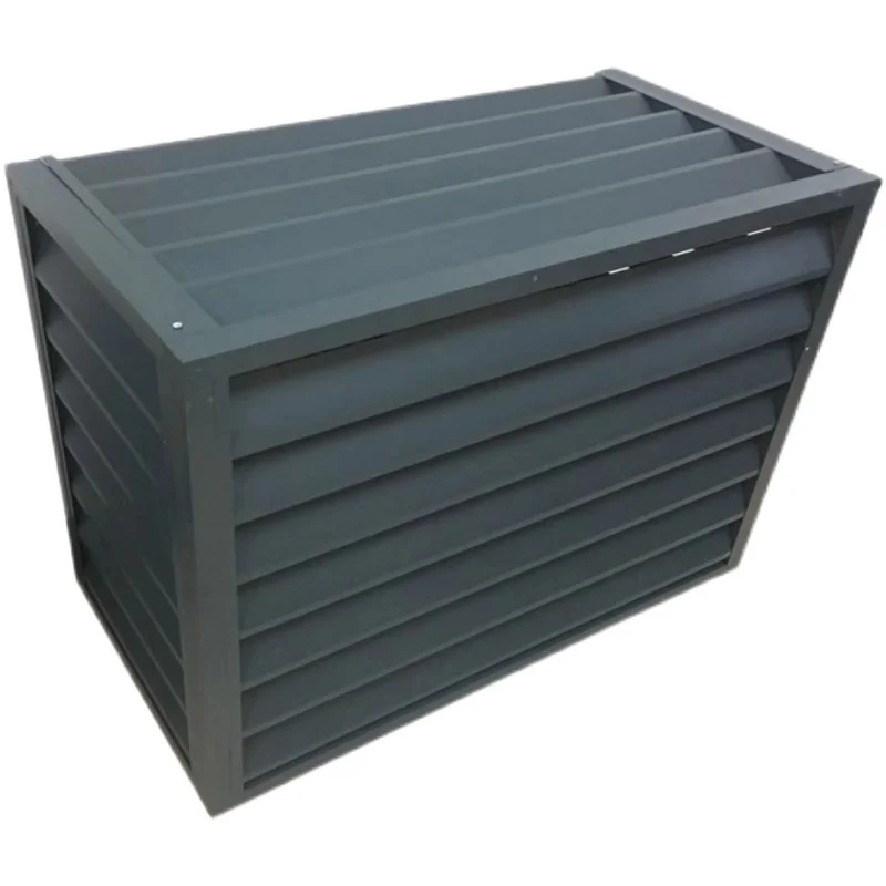 Aluminum alloy air conditioner outer cover, exterior wall, rain and sun protection, louvers, air conditioner protective cover, g