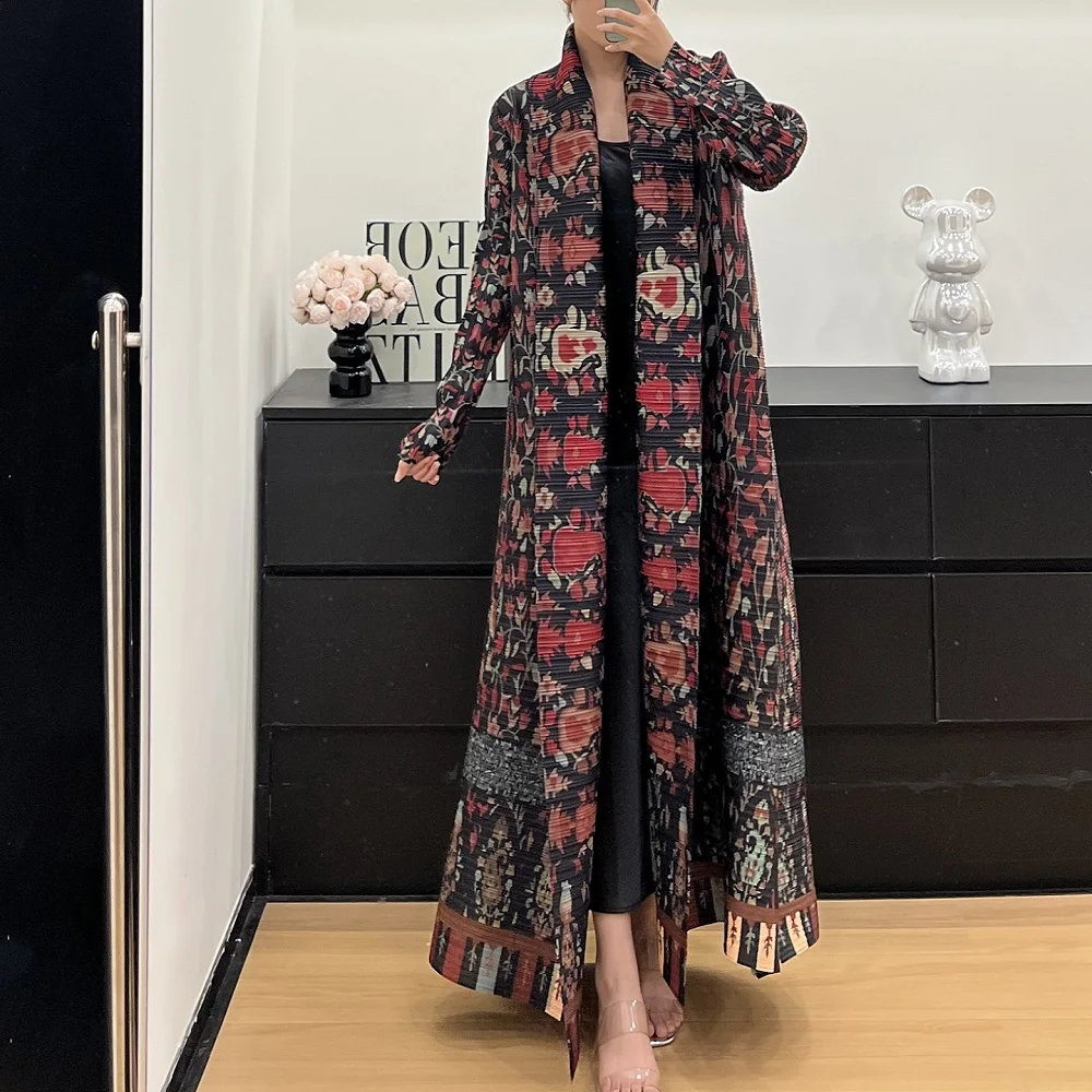 

traf 2025 Muslim women's robe 3D printing pleated loose casual ladies robe y2k clothes New fashion high quality long skirt bra