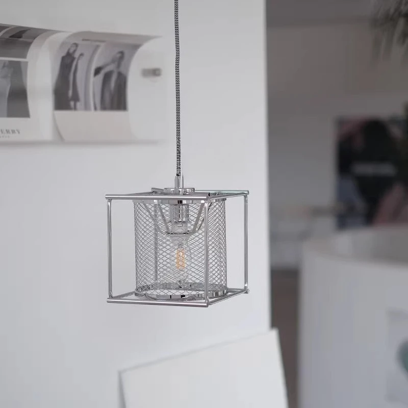 Iron Chandelier Living Room Bedroom Study Ceiling Lamp Industrial Retro Flicker Free Indoor Pendant Light Decor Items Lights