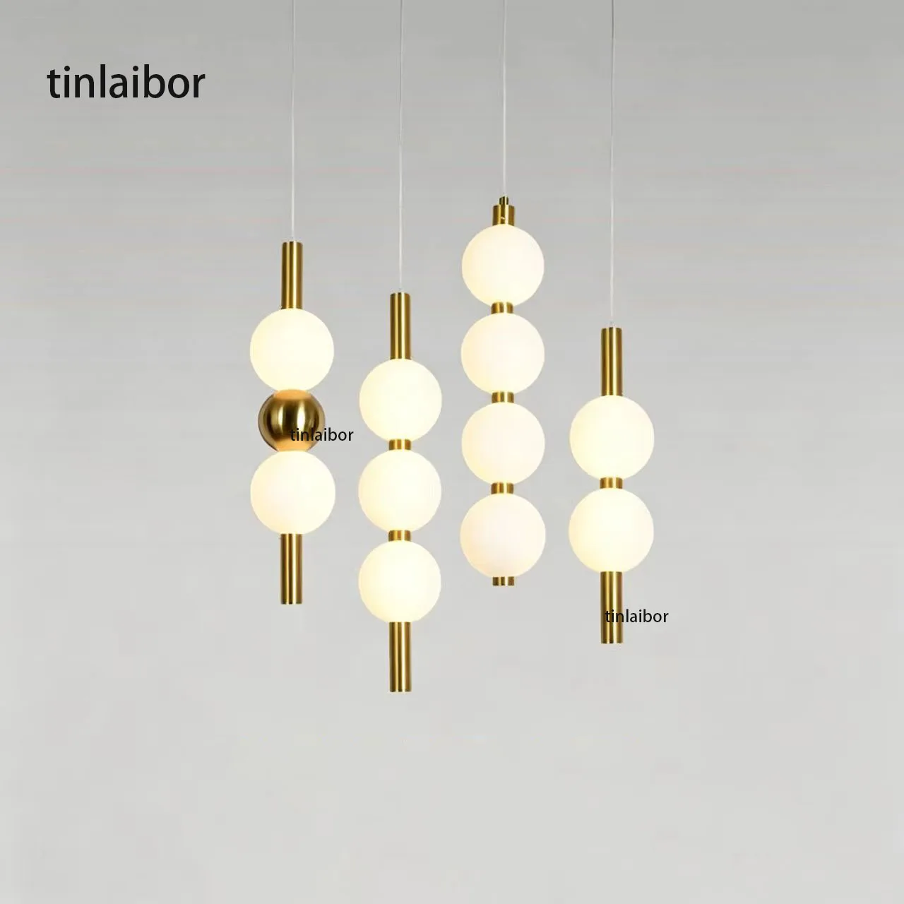 White Acrylic Ball LED Pendant Lamp Senior Designer Bedroom Bedside Bar Dining Room Lamp Hanging Light Drop Lamp