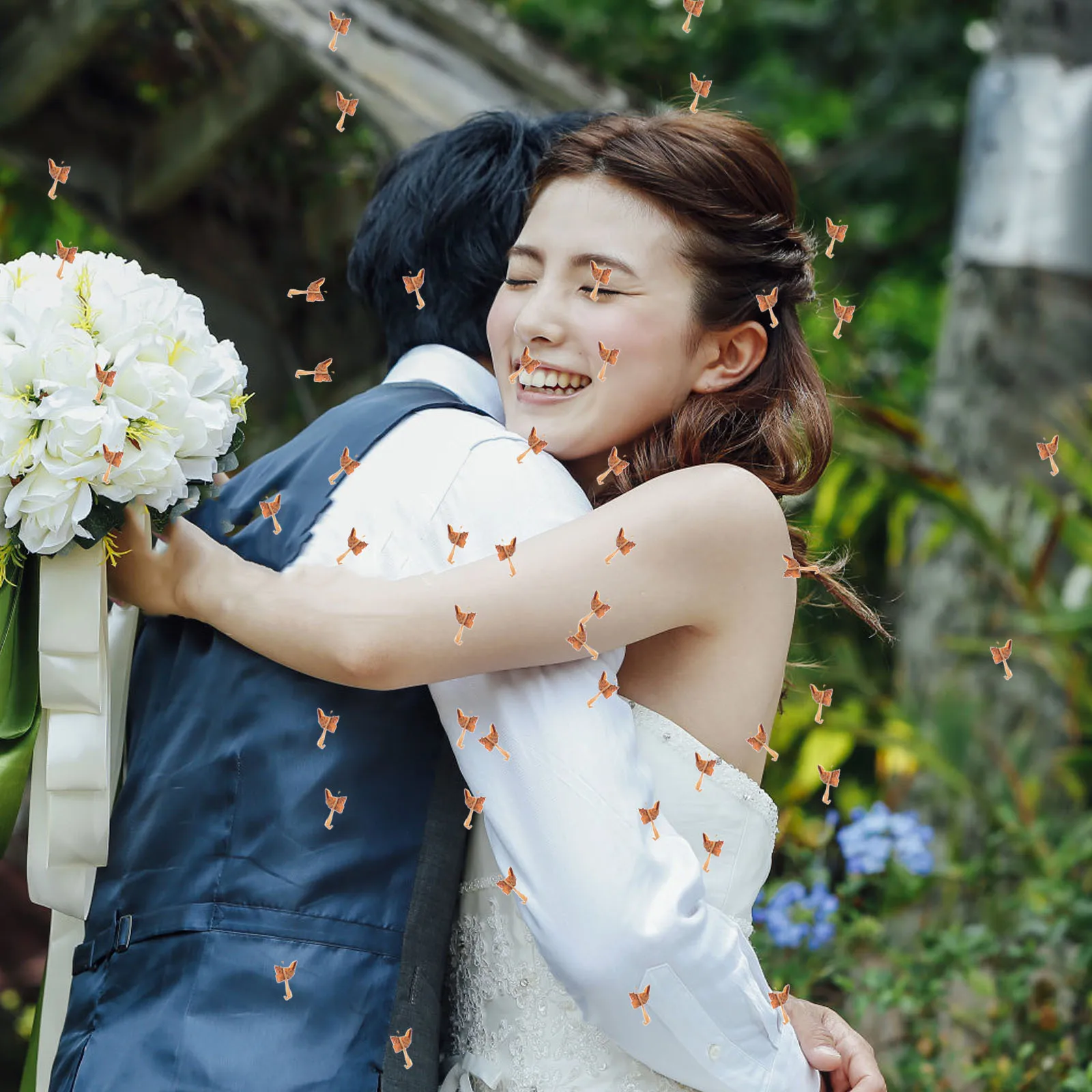 

Real Flower Petals Bag Wedding Romantic Decoration Flower Confetti for Party Valentine Table Scatter Accents Real Flowers Petals