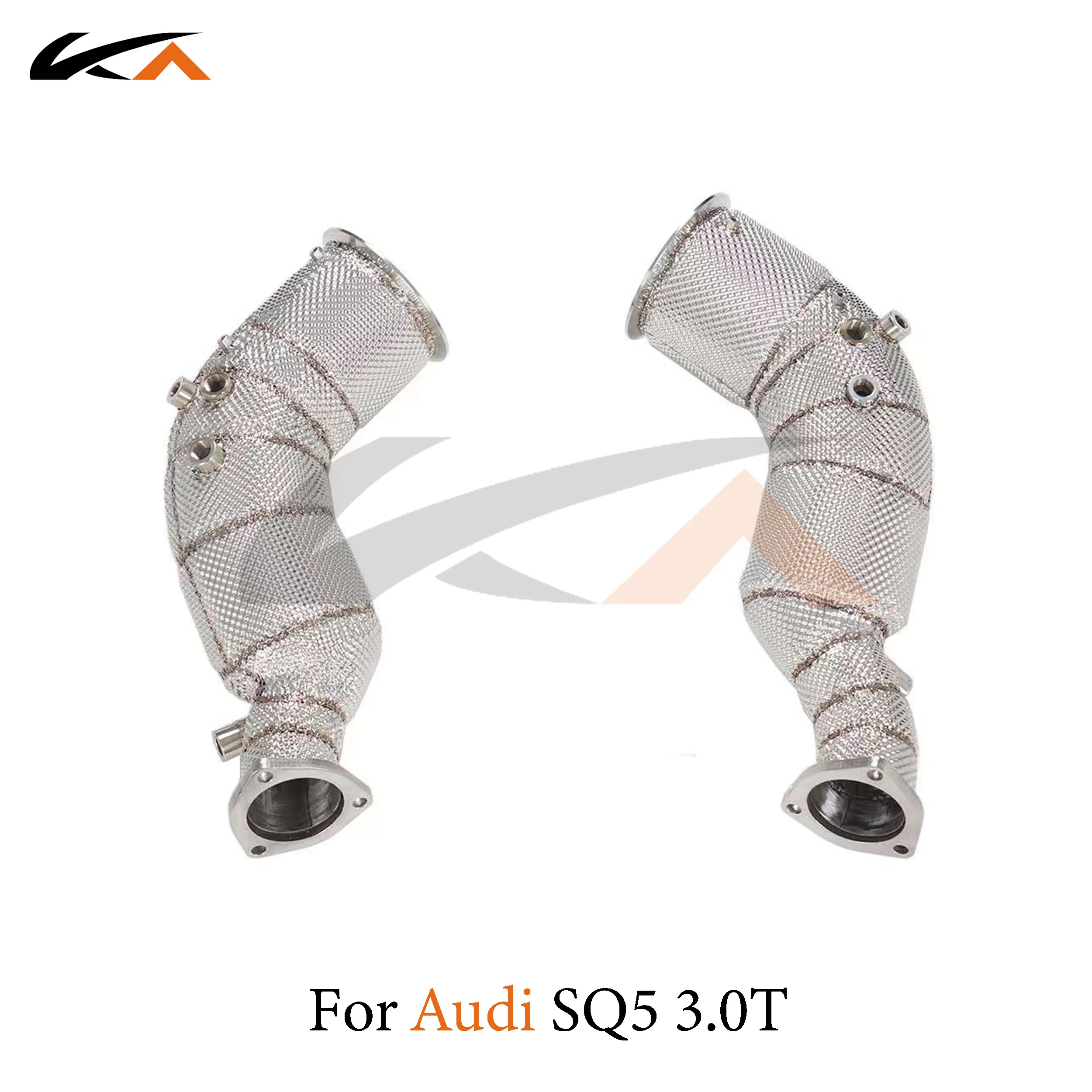 

KA Tuning exhaust system parts header stainless downpipe for Audi SQ5 3.0T axle pipe performance catalysis heat shield