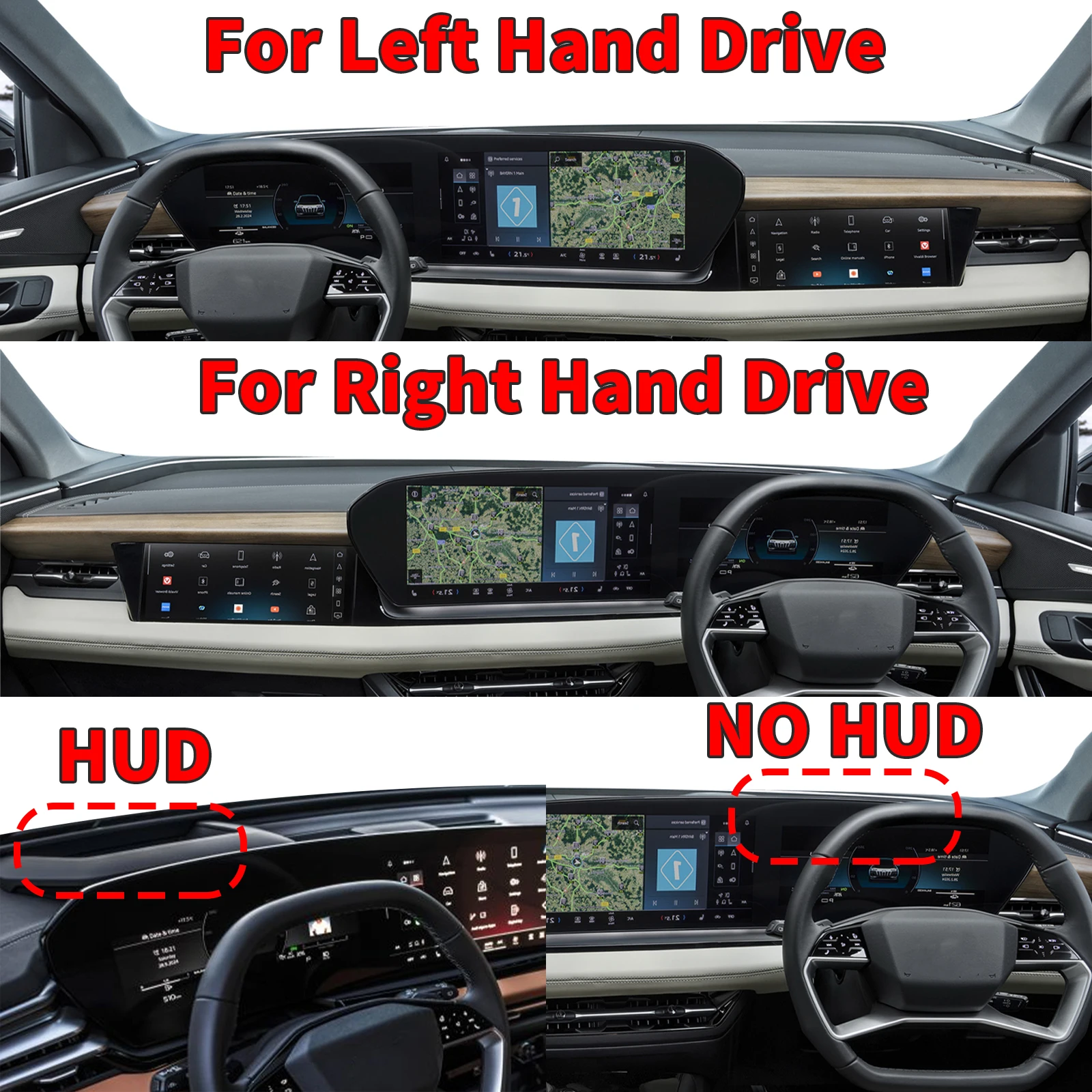 fit for Audi A6 E-tron S6 RS6 2025-2027 Avant Car Dashmat Accessories Dashboard Cover Pad DashMat Sunshade Protective Carpet