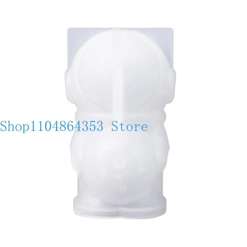 652F Astronaut Molds Silicone Keychain Molds For Epoxy Resin With Hole Resin Shaker Mold for Pendant DIY Handmade Craft