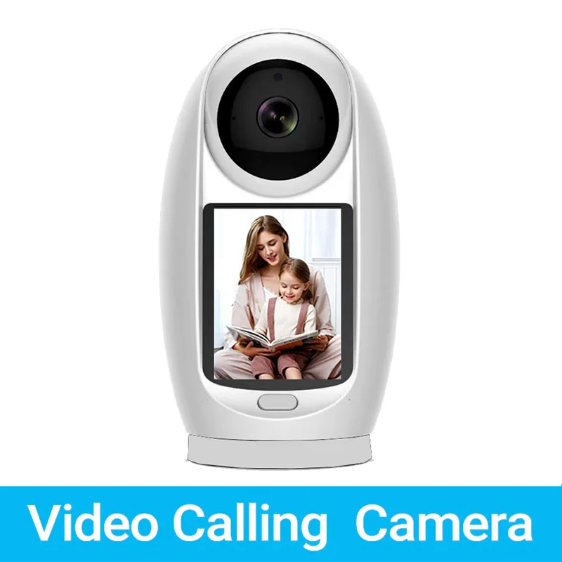 Saikiot-Monitor de Bebê Inteligente ICSEE, Câmera WiFi com Tela, Rastreamento Automático 3MP, Chamada de Vídeo WiFi, Câmera IP