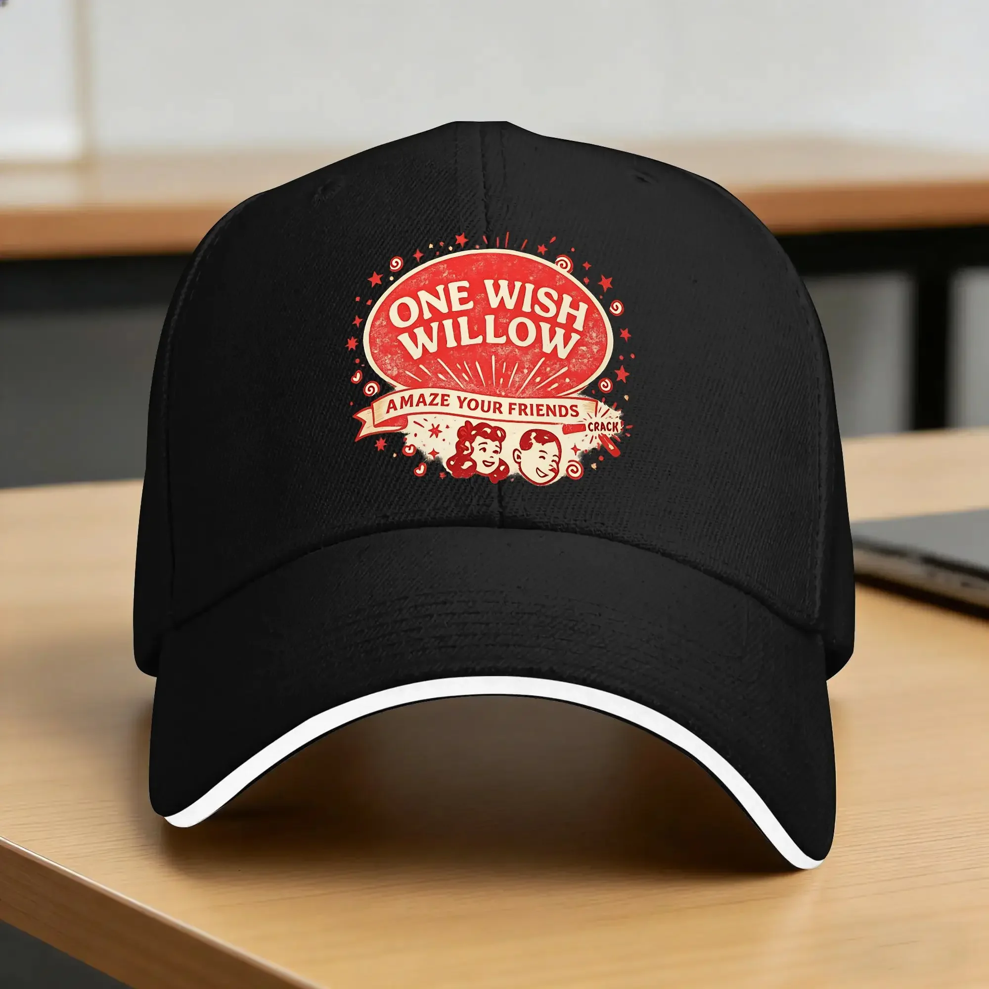 Casquette de baseball One Wish Willow, style décontracté d'été, pour couple, idéale pour le tennis, le skate et la protection solaire