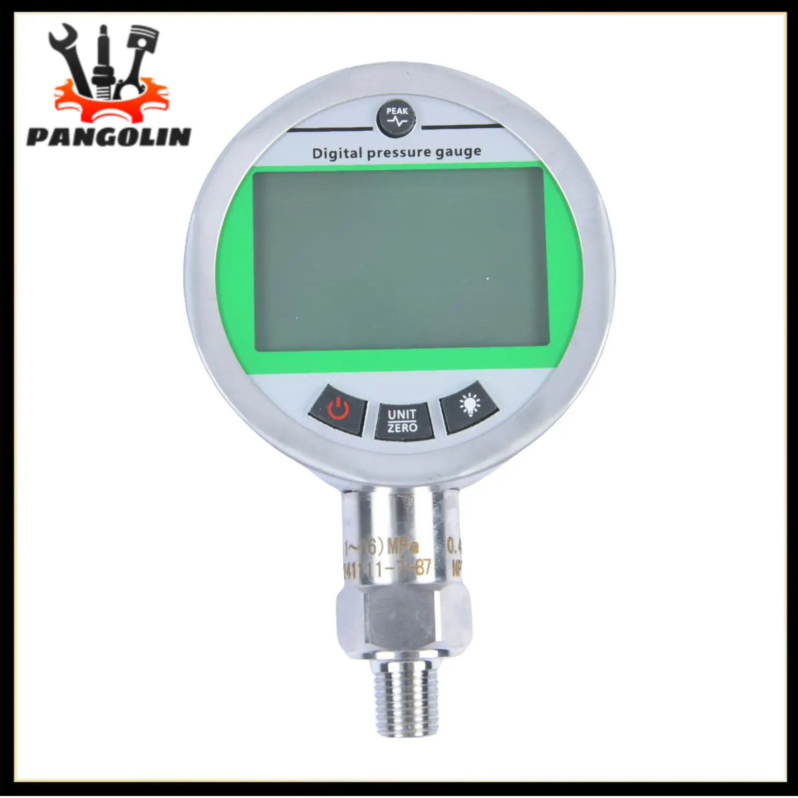 Digital Pressure Gauge 80MPA-16MPA Water Pressure With NPT1/4 G1/2 Interface 1 Year Warranty Accuracy Backlight Hydraulic Gas