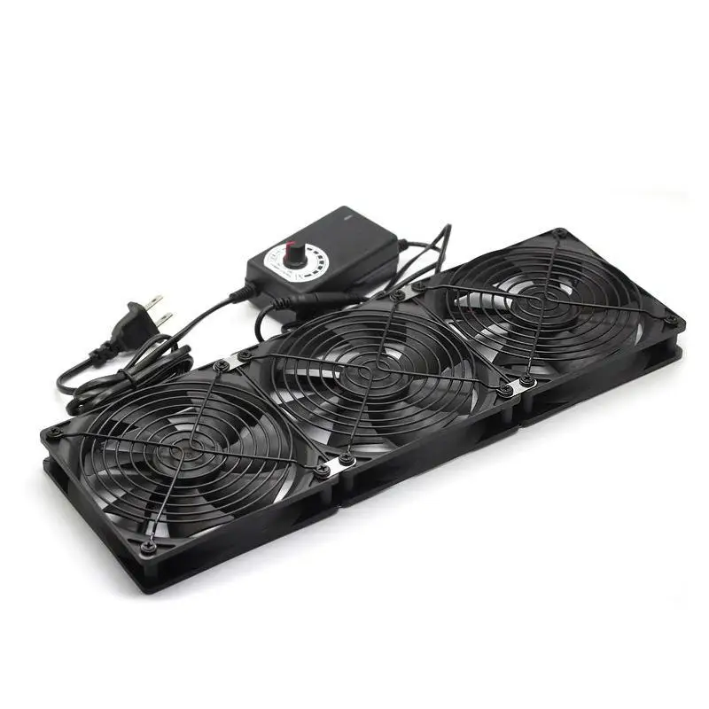 120mm High Speed Cooling Fan 3000RPM with Adjustable Controller for BTC Mining Chassis Cabinet Radiator