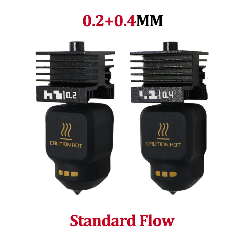Upgrade P2S/X2D Hotend voor Bambu Lab X2D Standard Flow Hotend Hoge Kwaliteit Afdrukken Verwijderbare nozzle 0.2 0.4 0.6 0.8 Hotend kit