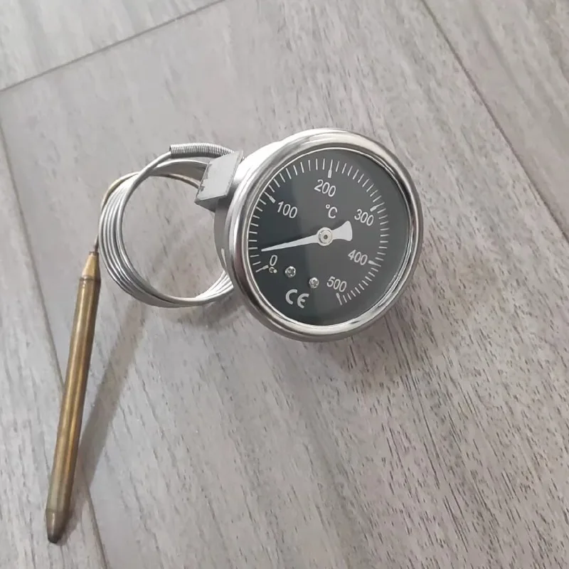 Pizza oven, electric oven temperature surface, oven pointer-type thermometer, 500°C stainless steel disc thermometer