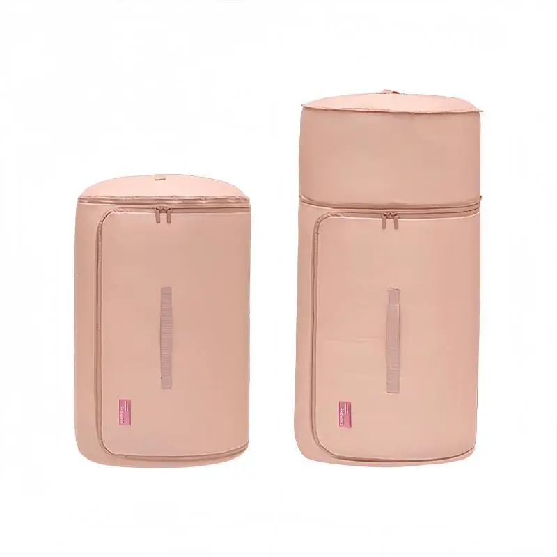 Large Capacity Round Cylinder Quilt Storage Bag Down Jacket Compression Tool Wardrobe Bedroom Storage Organizer