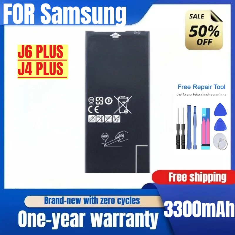 

Applicable To Samsung J6 PLUS SM-J610F J4 + J4PLUS 2018 SM-J415 J4Core Mobile Phone Battery Original with Tools