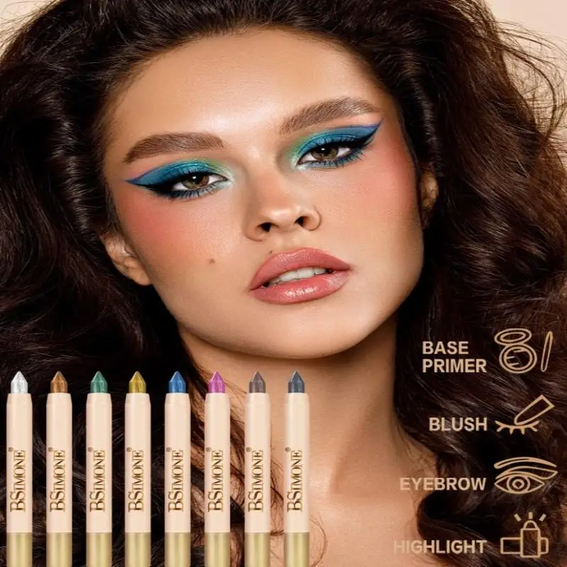 قلم ظلال عيون بيرليسسينت من بيسيمون، تبرز العين، تفتيح العيون، مقاوم للماء والعرق، مستحضرات تجميل للعين