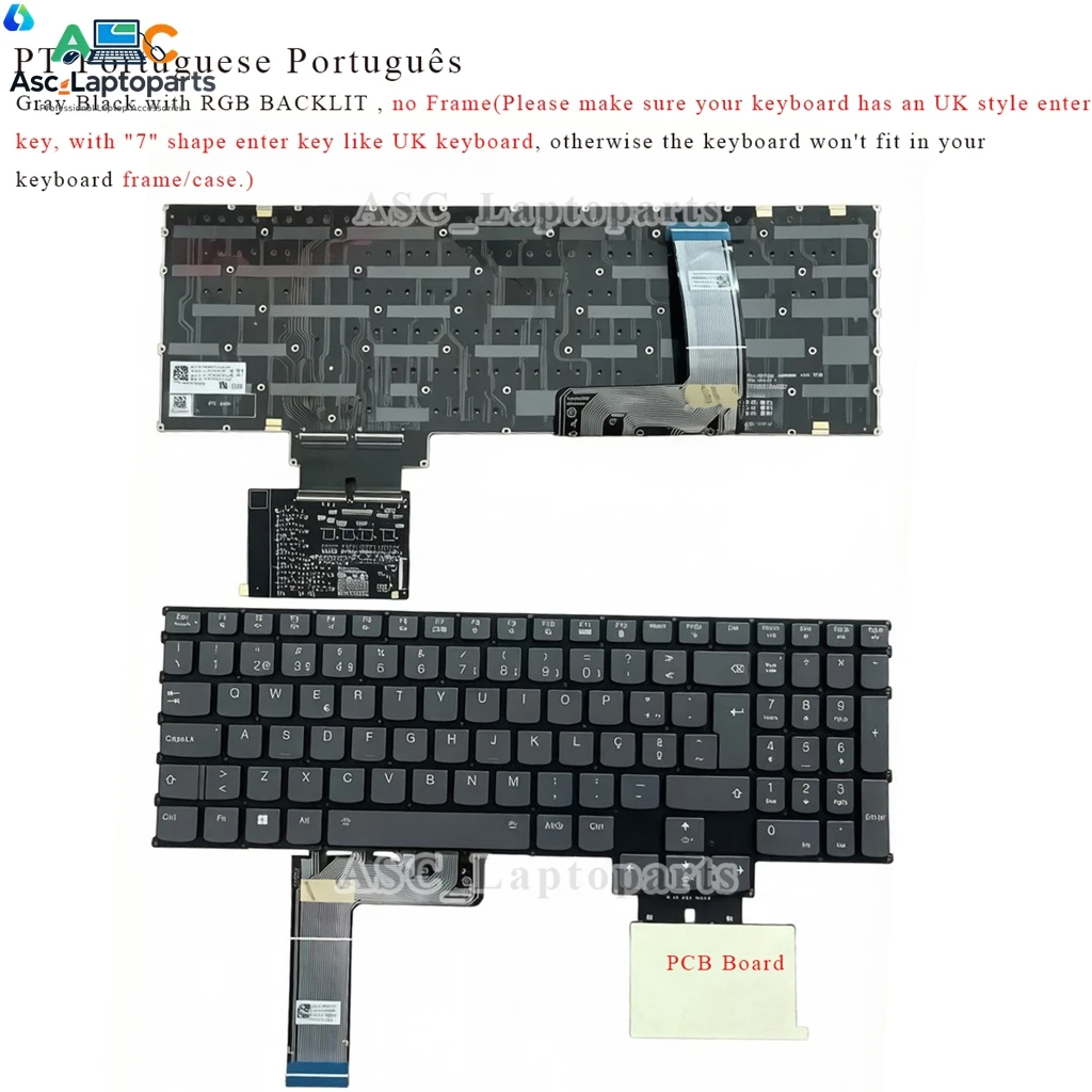 IT BE UI SW SV NW CF FR HU PO UK US GR Keyboard for LENOVO ldeapad Gaming 3 15ARH7 15IAH7 3-16ARH7 ,S7 15IMH5 16ARH7 RGB BACKLIT