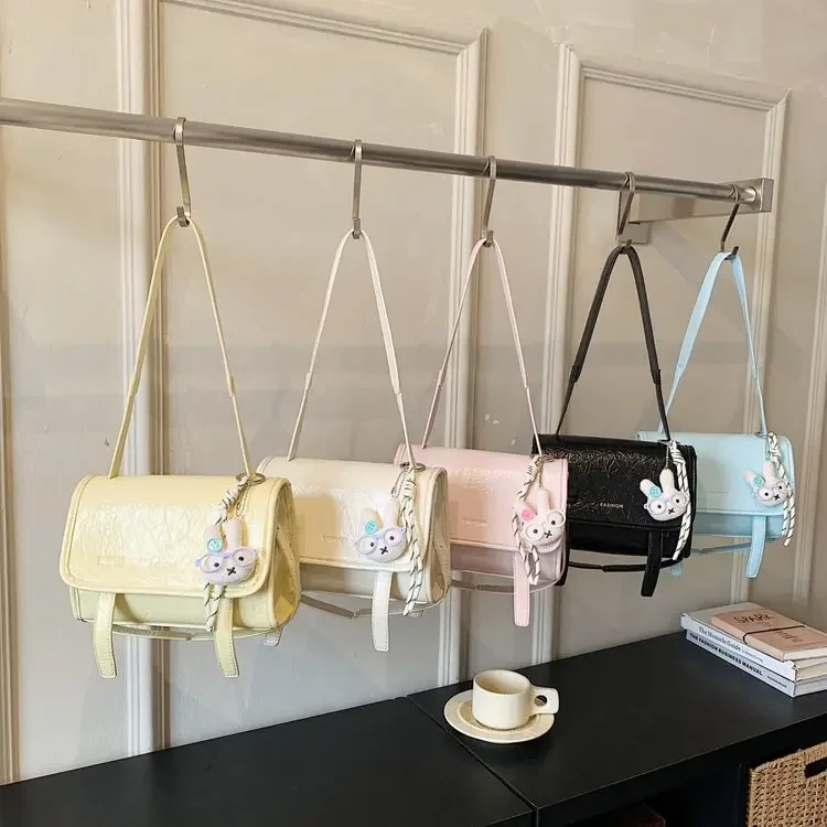 Niche New Fashion Retro Texture Women's Shoulder Bag Women's Light Luxury Small Square Bag Versatile Commuter Crossbody Bag