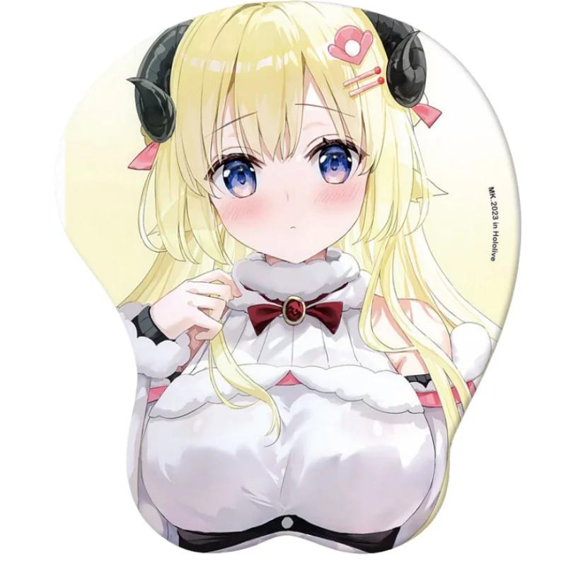 

Новый игровой коврик для мыши Hololive Virtual Idol Tsunomaki Watame, 22x26 см, мультяшный 3D аниме-дизайн, силиконовый, периферийный аксессуар, игрушка, подарок