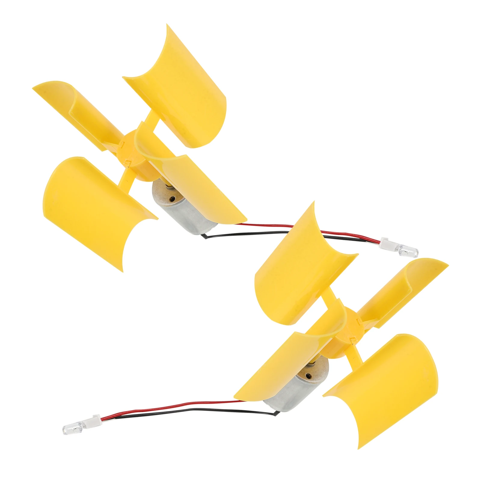

2pcs Vertical Turbines Miniature Wind Power Generators Plastic Small Motors for Wind Energy Electrical Devices