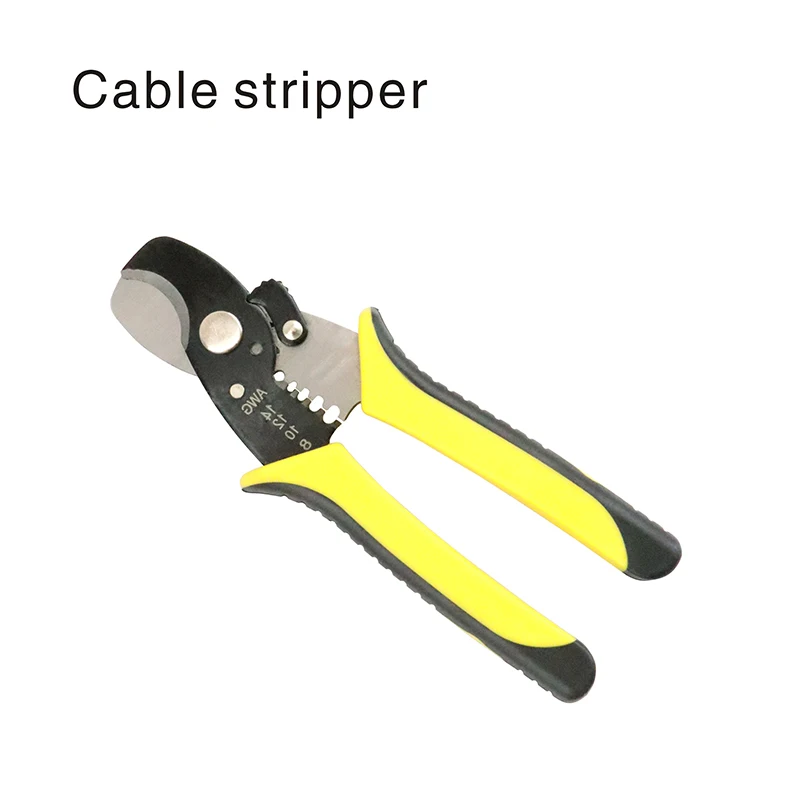 

Cable Cutter Wire Stripper Cable Cutting Scissor Pliers Cutter Multifunction AWG8-14 Hand Tools Stripping Plier Cutter 1.6-3.2mm