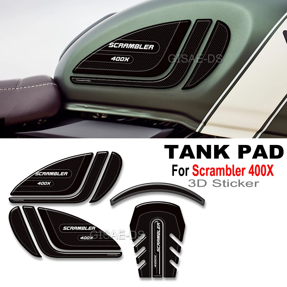 

New For Triumph Scrambler 400X 400 X Motorcycle Accessories Tank Pad Side Fuel Kit Fairing Fender Stickers Decals 2024 2025