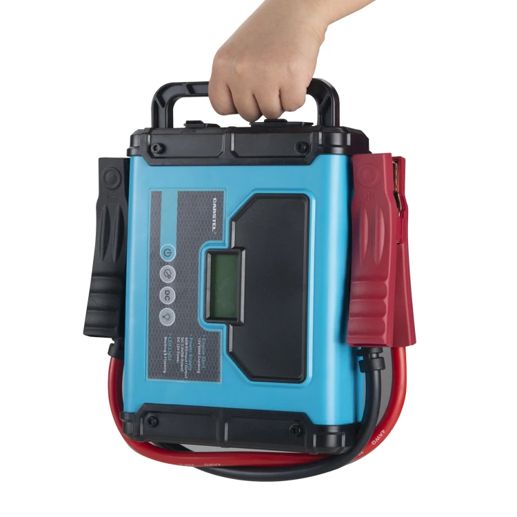 Engine Start with LCD Display 4-Cell 32000mAh LiFePO4 Battery Built-in Power Supply Jump Starter