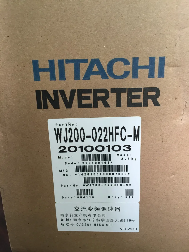 HITACHI Inverter WJ200-007HFC-M Brand New Hitachi Three-phase 380V 0.75KW Warranty For One Year.