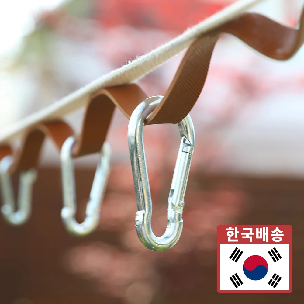 BreezeMoon Camping Hochfestes Stencara Viner Set 10-Pier-Kletterringe Cara Vina