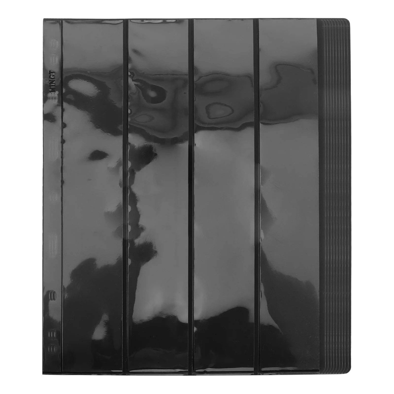 

10 Sheets Stamp Collection Book Transparent Double Sided PVC Pages Stamp Holder Organizer Storage Album for Collecting Stamps