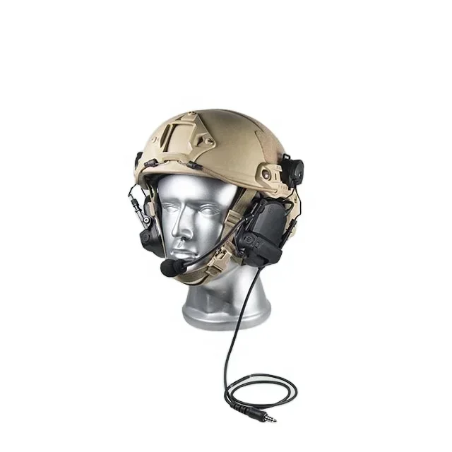 Casque tactique de Communication Radio bidirectionnelle, Protection auditive par suppression du bruit DF-5