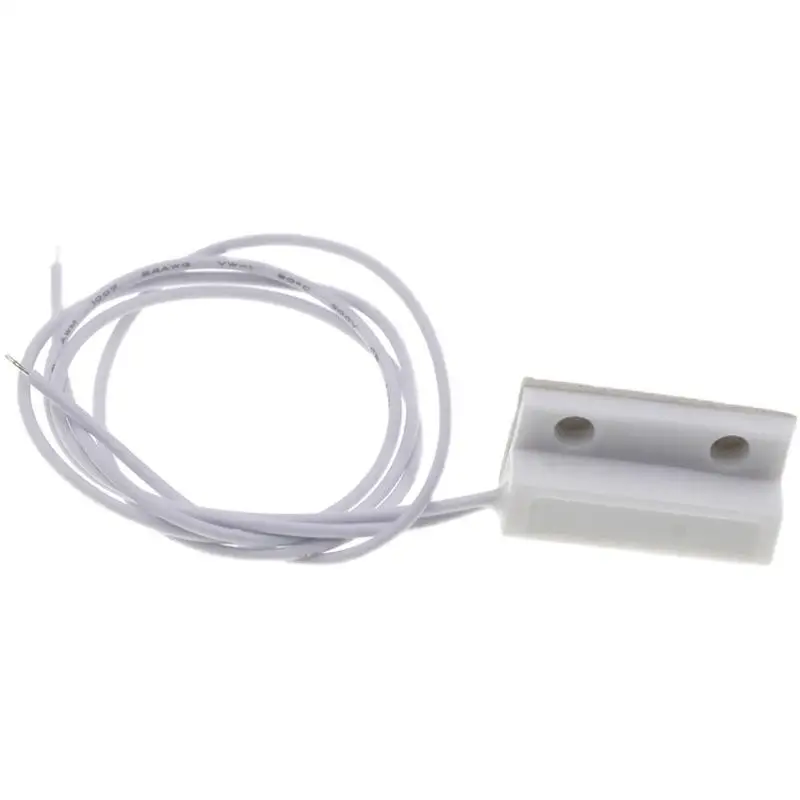 2Pcs MC38 Wired Door Window Sensor 30mm Randomly Lengthen Wire Magnetic Switch For Home Alarm System