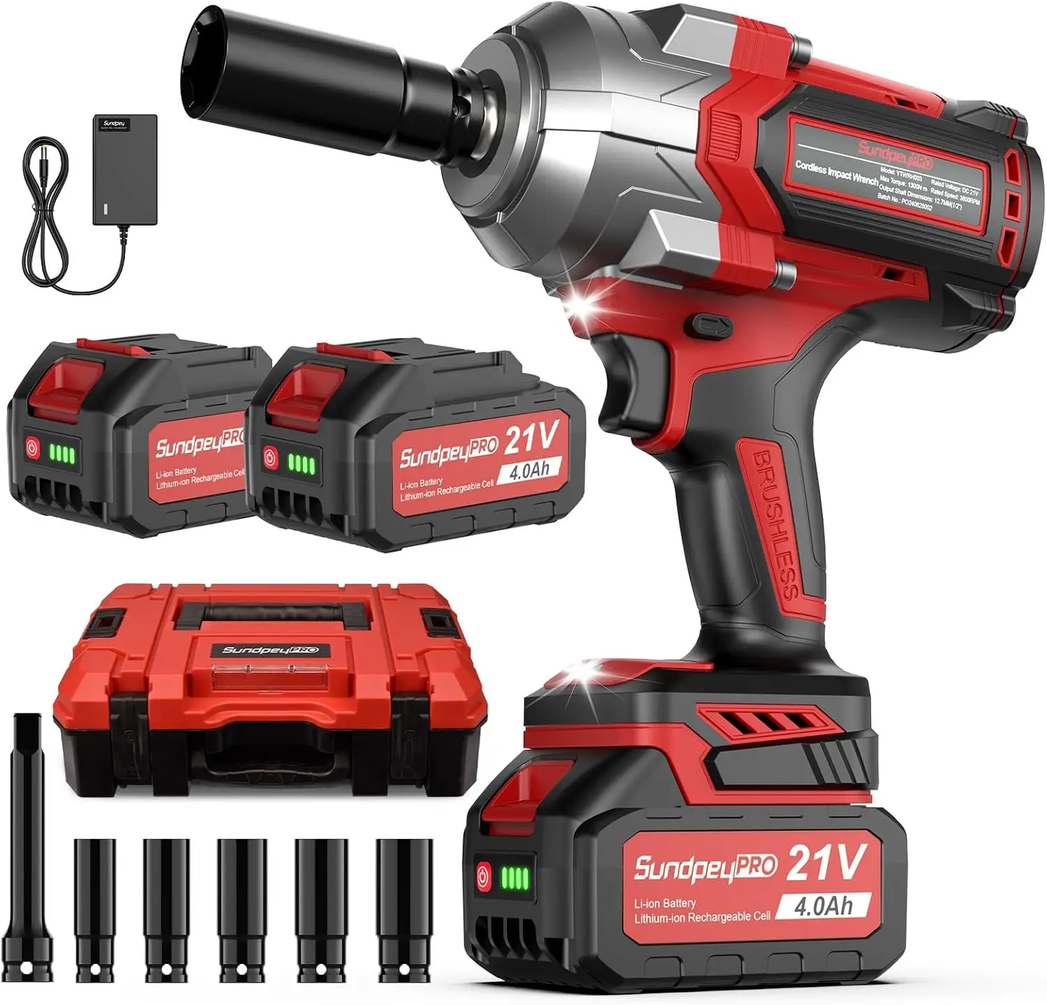 Cordless Impact Wrench - 21V 1/2