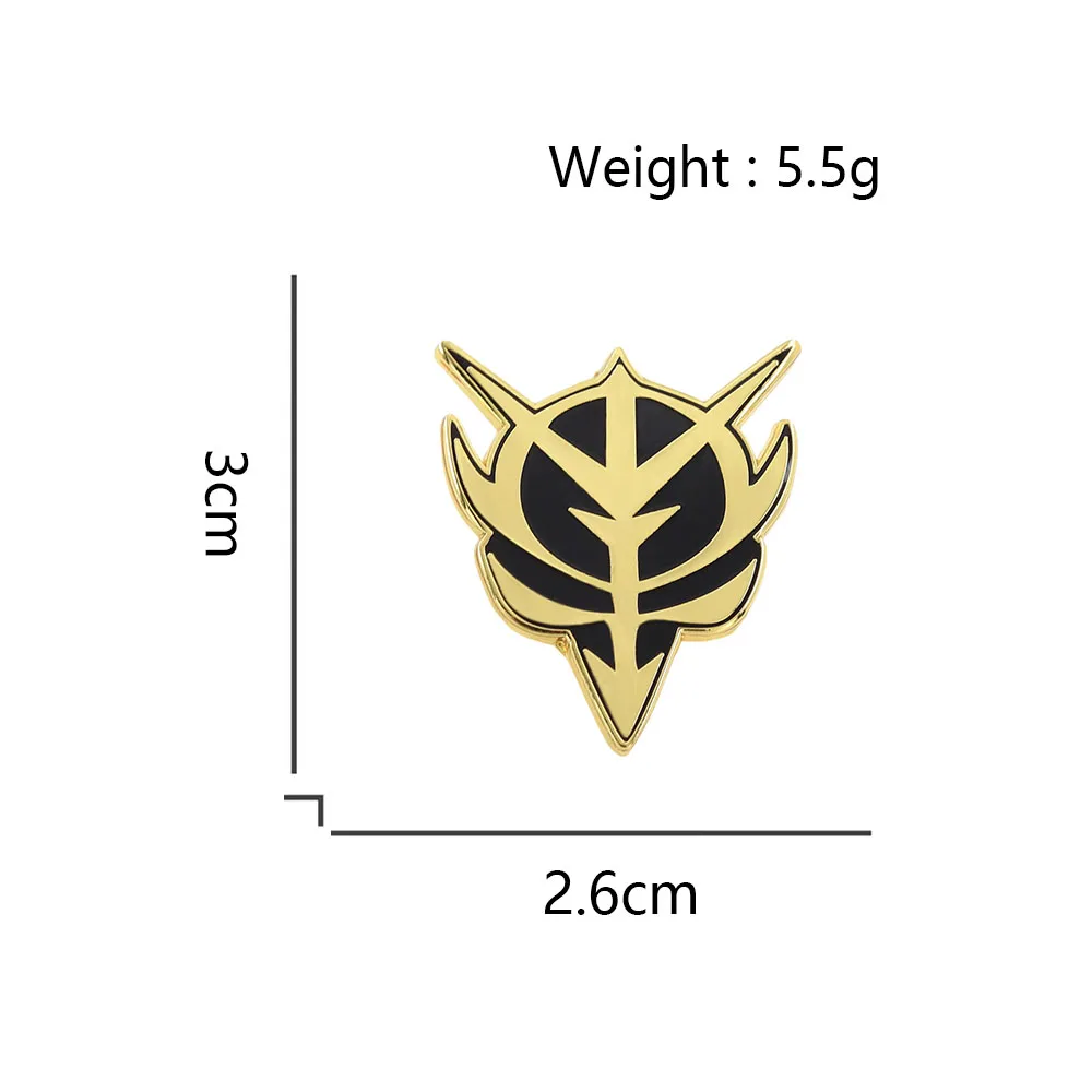 إمارة زيون المينا دبوس اليابانية مانغا أنيمي شارة الشعار روبوت الساموراي دوشي الطرفية خمر مجوهرات مروحة هدية #2