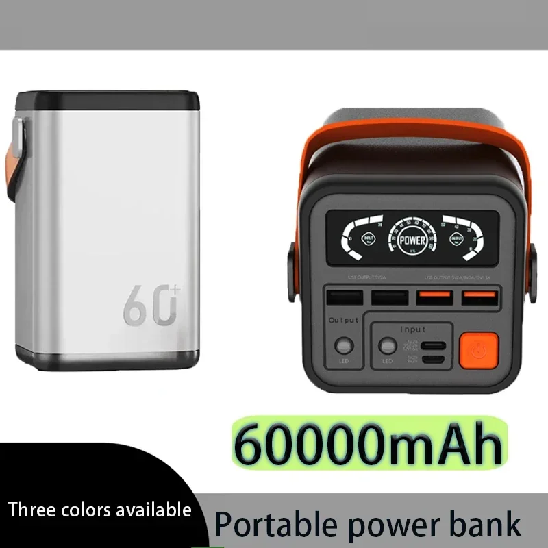 

PURFIELD 45W 60000mAh Outdoor Power Bank Portable PowerBank External Battery Pack PD 30W LED Fast Charger For Xiaomi iPhone