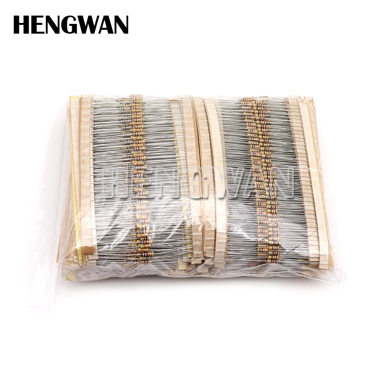 3120pcs 1/4W Carbon Film Resistor Kit 5% Resistance Assortment Set 156valuesX20pcs 1R - 10M ohm 0.25W Sample Pack
