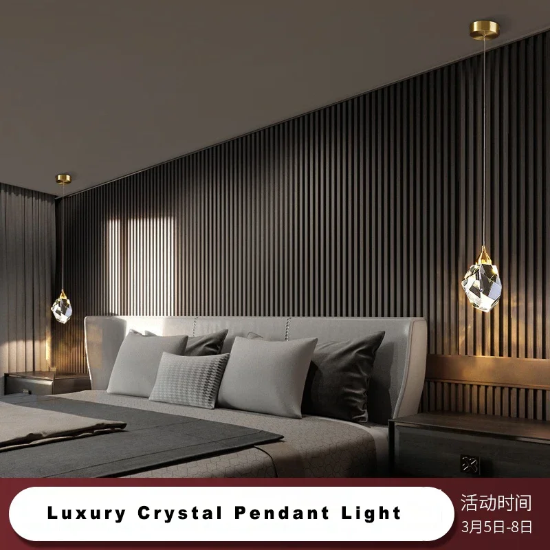 Imagem -02 - Crystal Chandelier For Living Room Indoor Ceiling Light Modern Fixtures Clear Solid Crystal Lâmpada de Cozinha