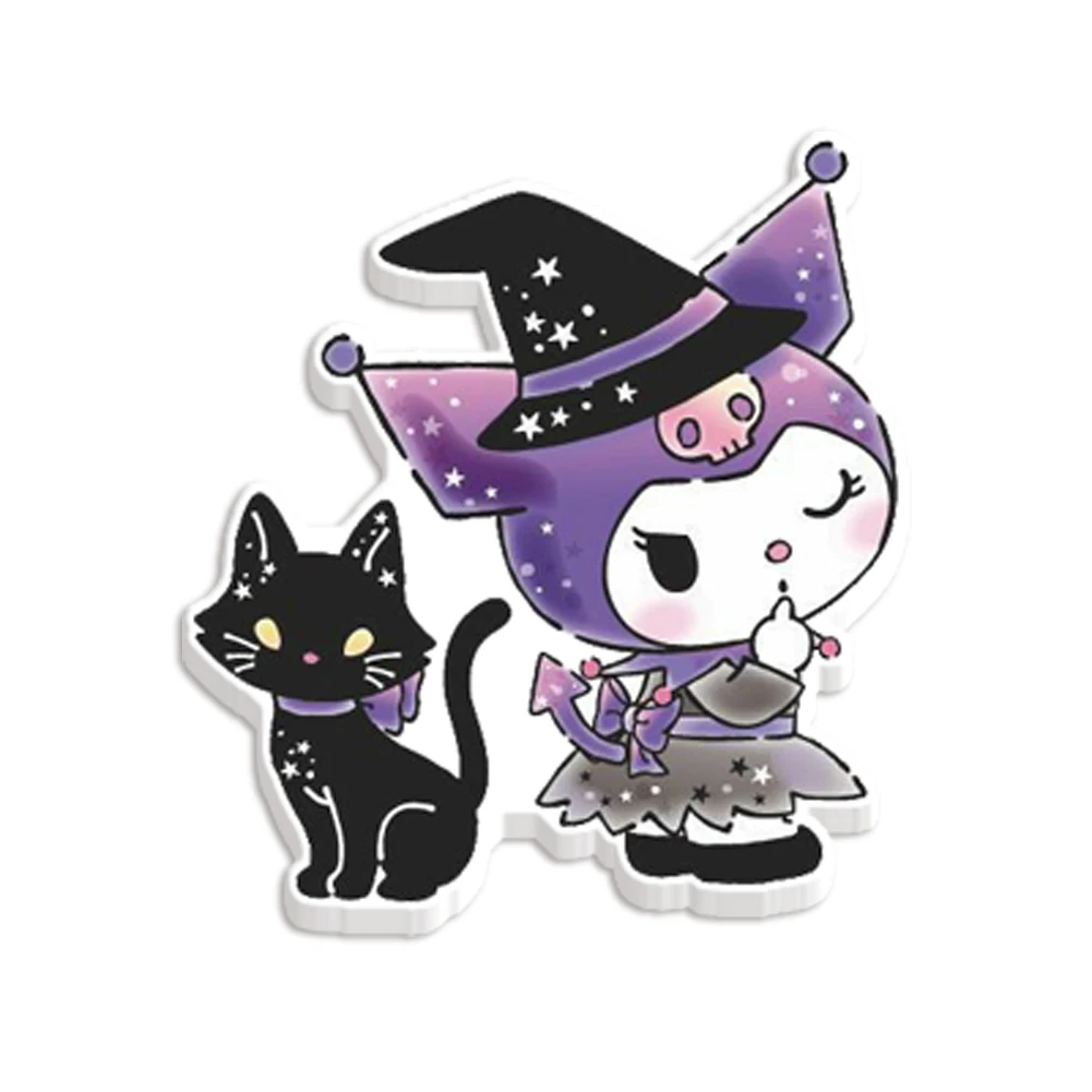 10 teile/los Mini Sanrio Kuromi Serie Acryl Flatback Planar Harze benutzer definierte für Telefon Fälle DIY Dekoration