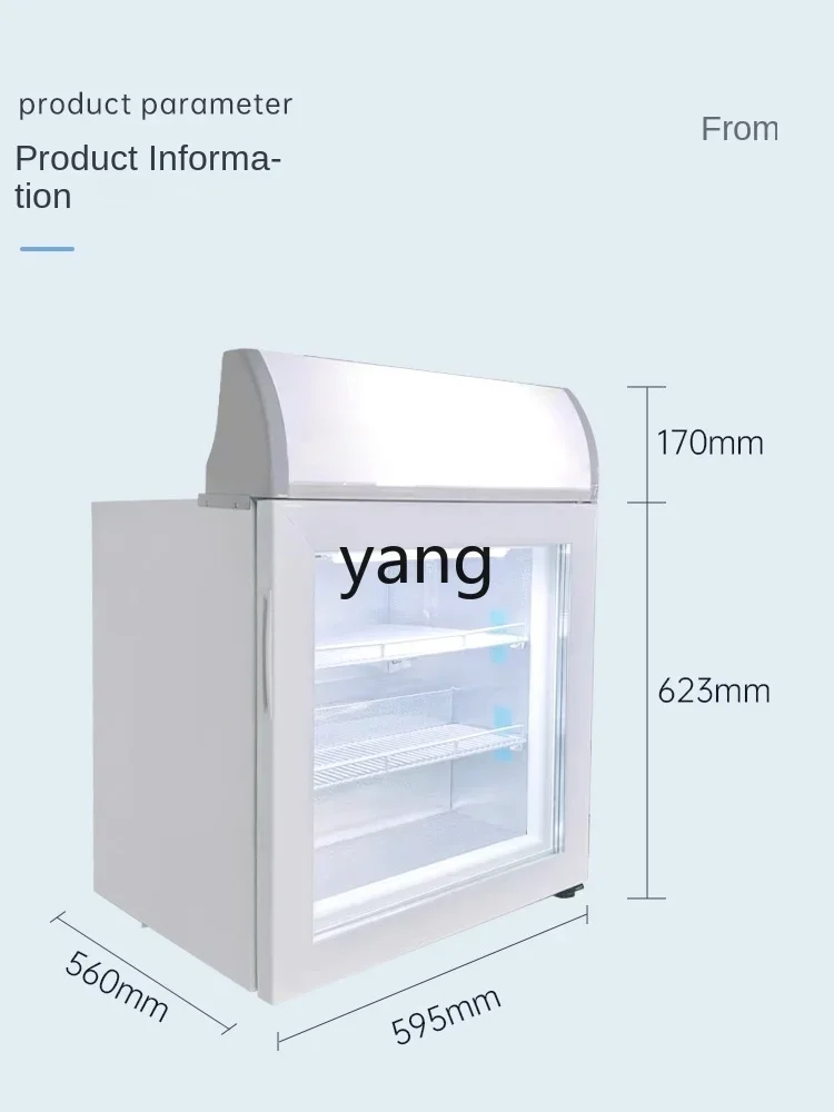 Yjq-Vitrine verticale commerciale multi-modèles pour petits échantillons congelés, porte en verre pour crème glacée