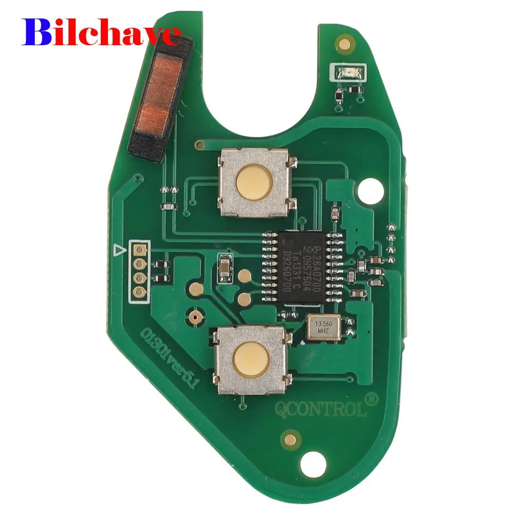 jingyuqin for Renault Traffic Master Vivaro Movano Kangoo Remote Key Circuit Board 433Mhz ASK ID46 PCF7946 Chip Fob 2Button