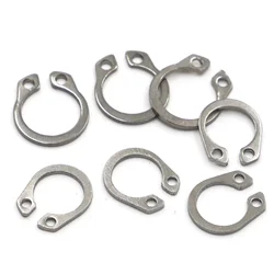 GB894 C Type Shaft Washer M3-M50 304 Stainless Steel C-type Elastic Ring External Circlip Snap Retaining