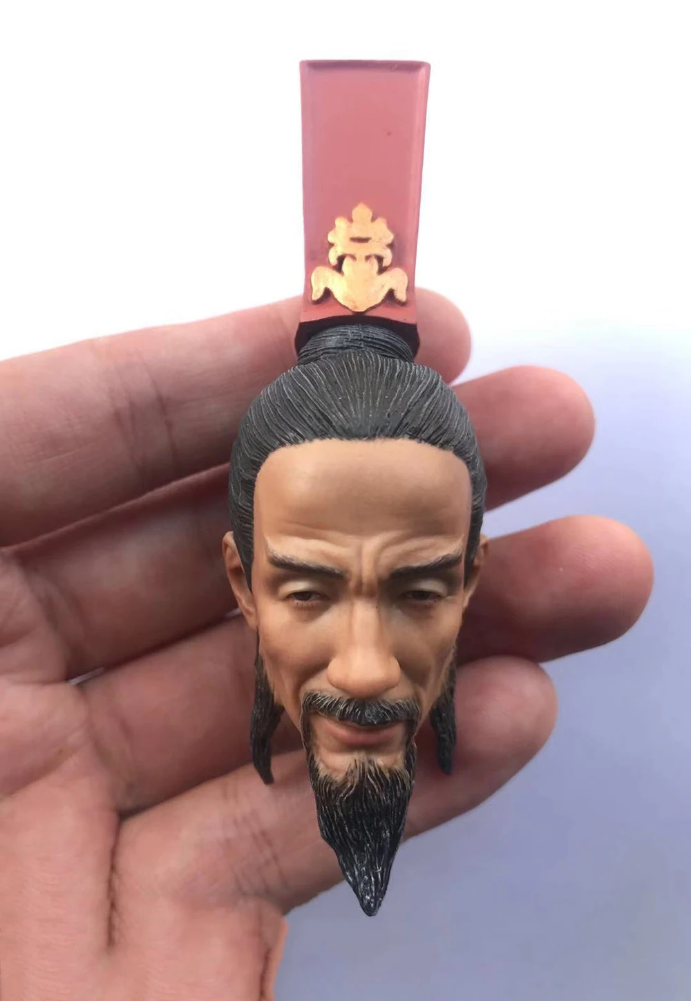 

For Sale 1/6 Romance of the Three Kingdoms Sima Yi Male Head Sculpture Carving Model For 12inch Action Figure For Collect