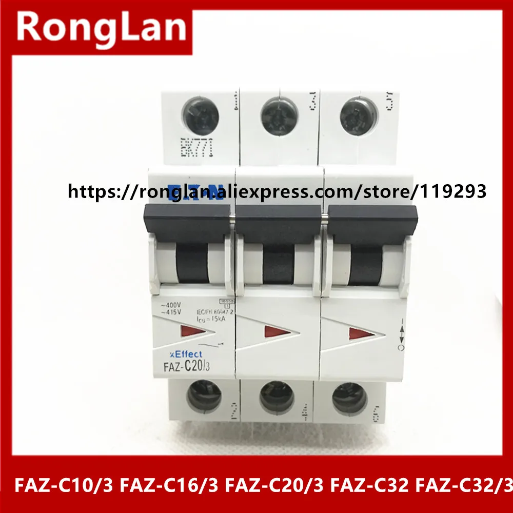 100% new original FAZ-C10 FAZ-C16 FAZ-C10/3 FAZ-C16/3 FAZ-C20/3 FAZ-C32 FAZ-C32/3 10A 16A 20A 32A 15kA 3P Circuit breaker-2PCS