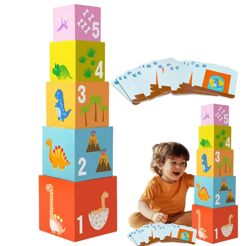 

Montessori Stacking Toy Stacking Educational Toy Stacking Educational Toy Nesting And Stacking Blocks Stackable Toy For Girls