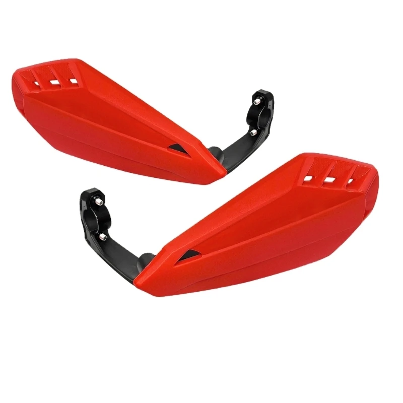 Motorcycle Handguard Set Pair with Shell and Aluminum Bracket Structure Simple Installation Multiple Color for option for Daily