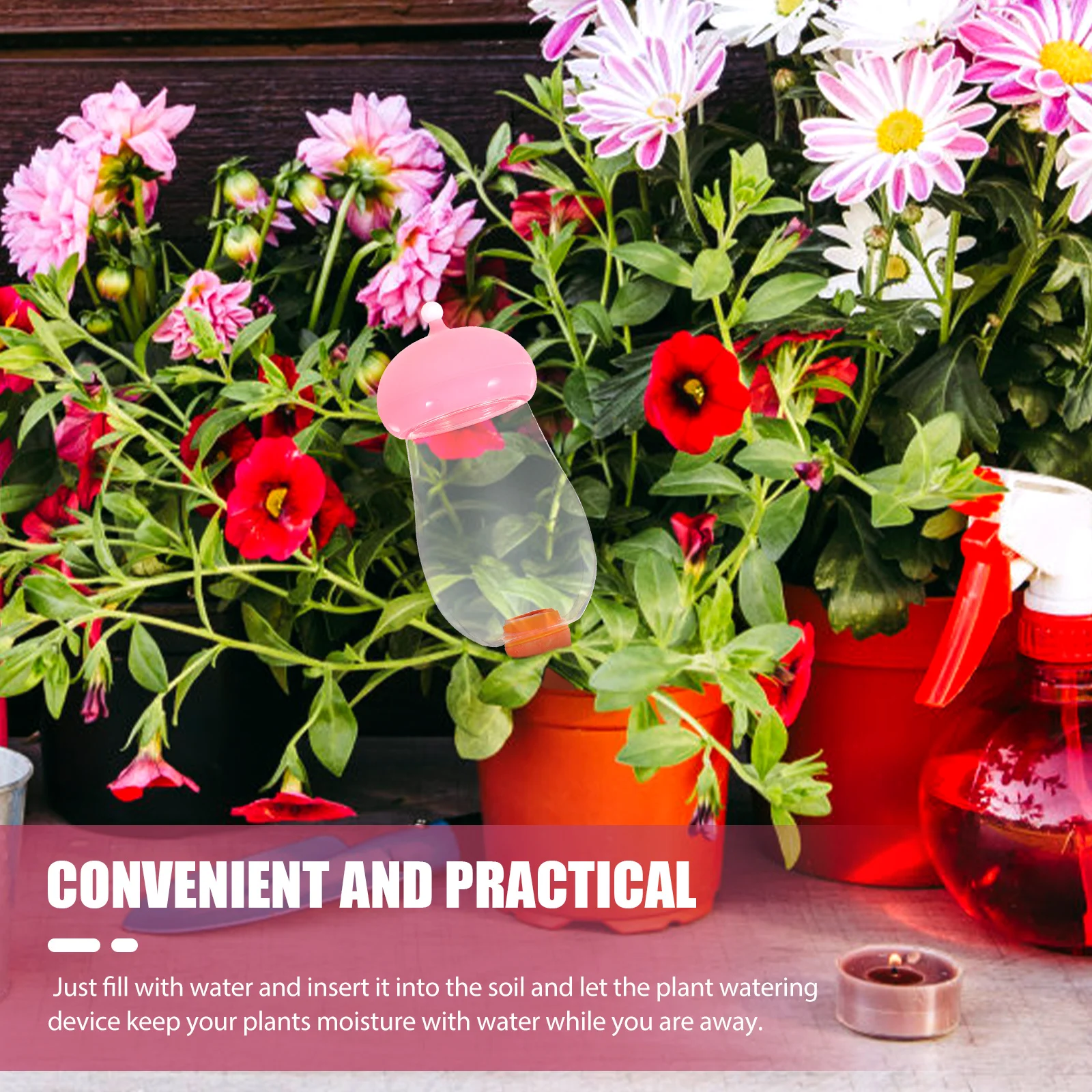 

Automatic Mushroom Watering Device Ceramic Self Watering Spikes for Indoor Outdoor Plants Garden Patio Moisture Control Plant