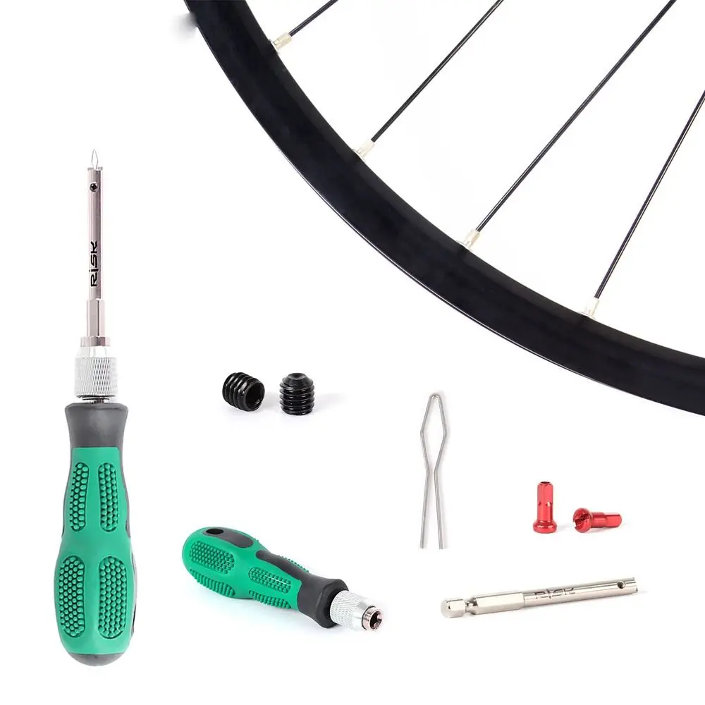 MTB Road Bike Removal Tool Bicycle Repair Tools Wrench Bicycle Spoke Cap Bike Spoke Nipple Insertion Tool Removal Wrench