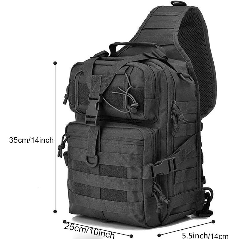 Men\'s Sling Bag High Quality Sling Backpack Rover Shoulder Bag Outdoor Assault Range Bag Camping Hunting Crossbody