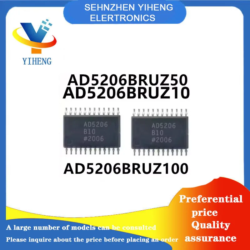 

AD5206BRUZ10 AD5206BRUZ50 AD5206BRUZ100 100% New Original Integrated Circuit Electronic Components Direct payment
