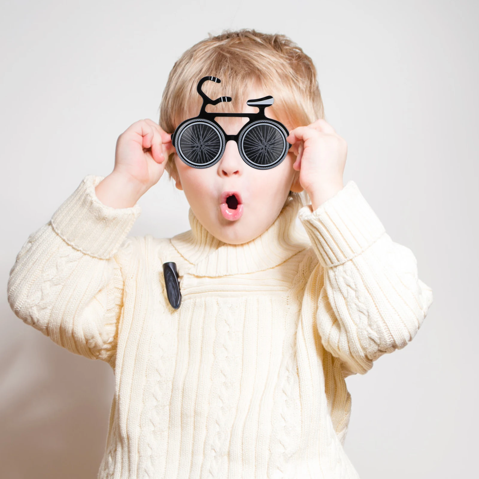 

2 Pcs Lightweight Party Supplies Safe Birthday Photo Props Eyewear Frames Glasses Frame Fun Accessories