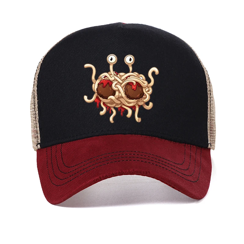 

Flying Spaghetti Monsterism Monster With Colander Dad hat Men Funny Baseball Cap Pastafarianism Fsm Religion Church hats
