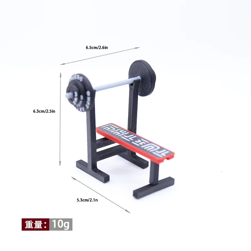 1:12 Dollhouse Gym Equipment Set Treadmill Weight Bench Barbell Fitness Model Miniature Sports Scene Decoration Home Decor